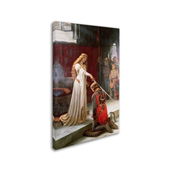 Edmund Leighton 'The Accolade' Canvas Art,16x24